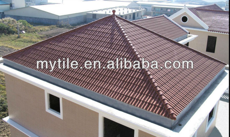 200x200mm Double Pan Roof Tiles Circular Clay Tiles for Sale