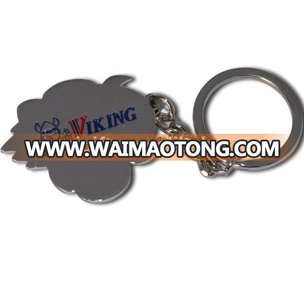 Custom LOGO design metal name sublimation blank keychain/keyring