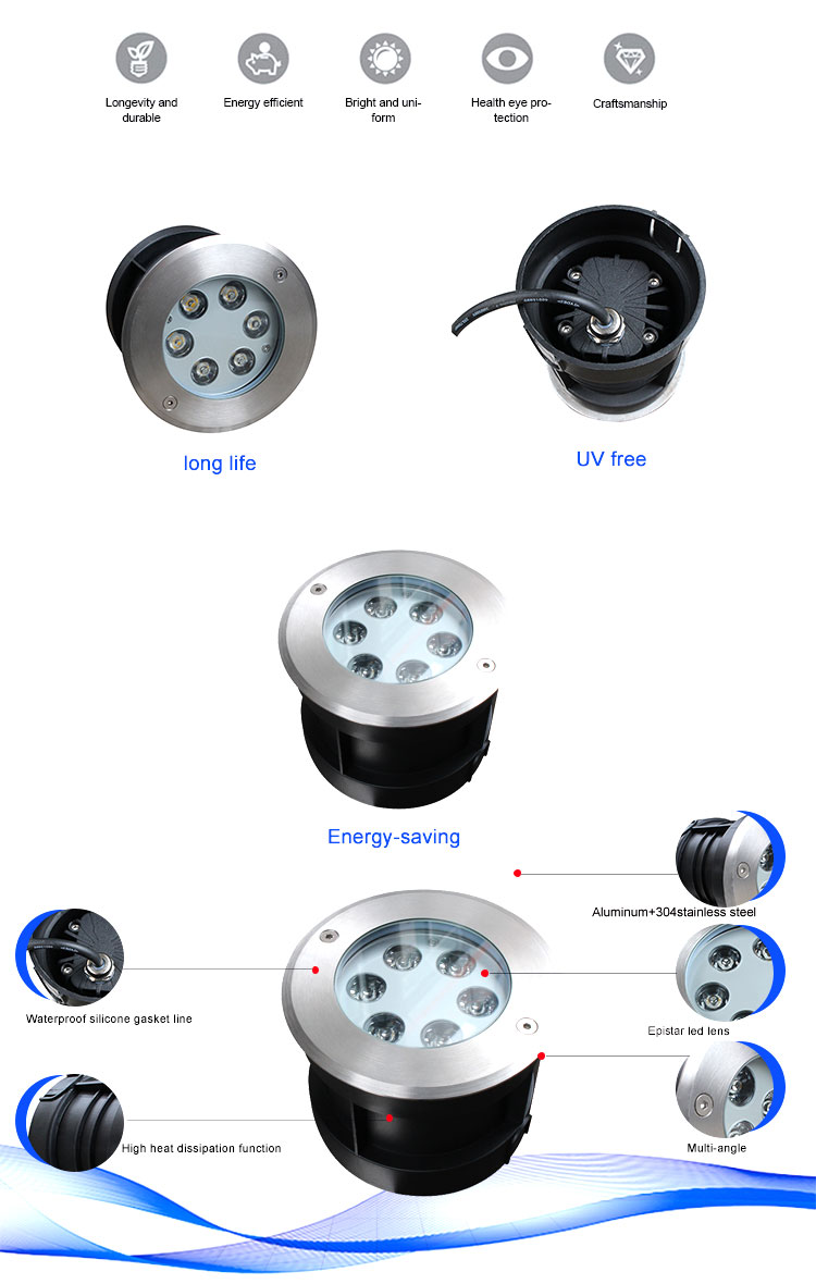 hotcase product rgbw ip67 12 vott led inground lights