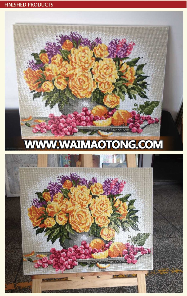 DZ059-30*30 full posting diamond painting frame for red tree autumn scenery