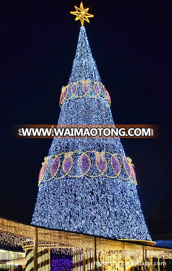 Outdoor Metal Lighted Led Big Christmas Tree