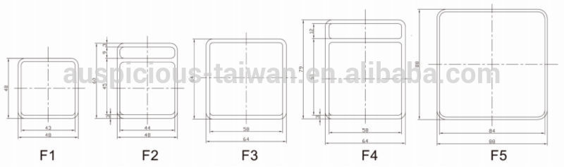 20A Chage Over Switch, Rotary Switch, Cam Switch with Spring Return (R205~R210)