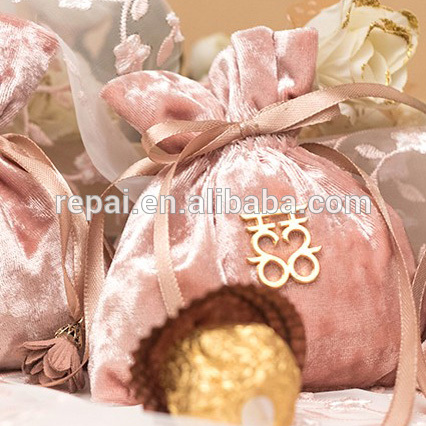 Velour Velvet Favor Bags wedding supply baby shower favor