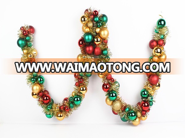 2017 hot sales Christmas plastic bauble garland