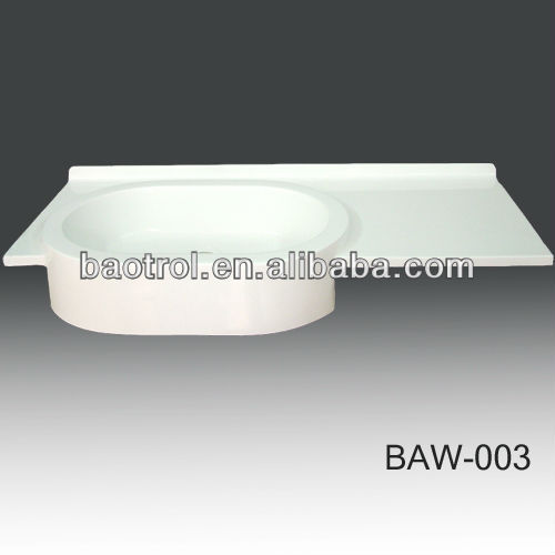 gel coat resin pedestal basin new,solid surface pedestal sink