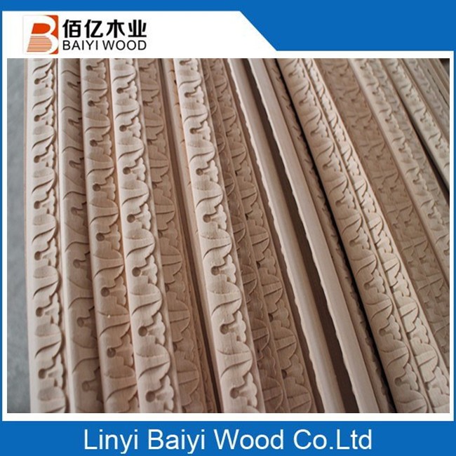 Can be customized solid wood paint free home decoration moulding