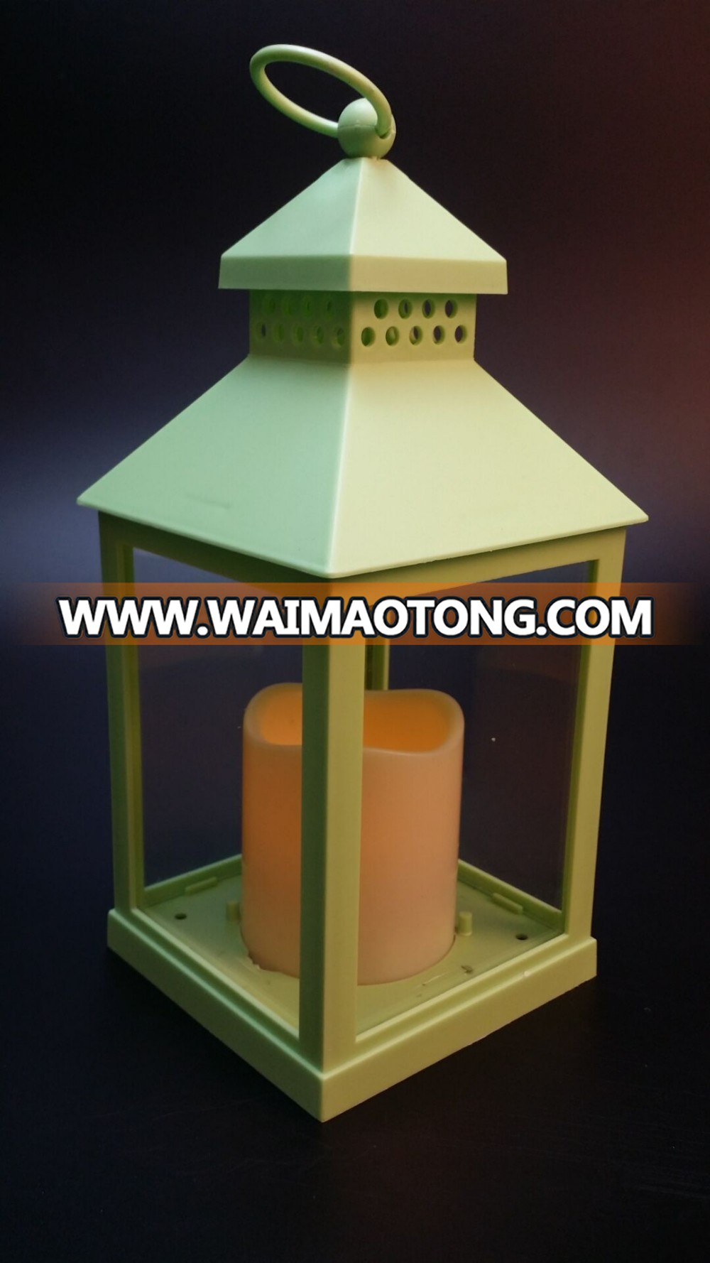 Chinese classic plastic geometric antique candle lantern