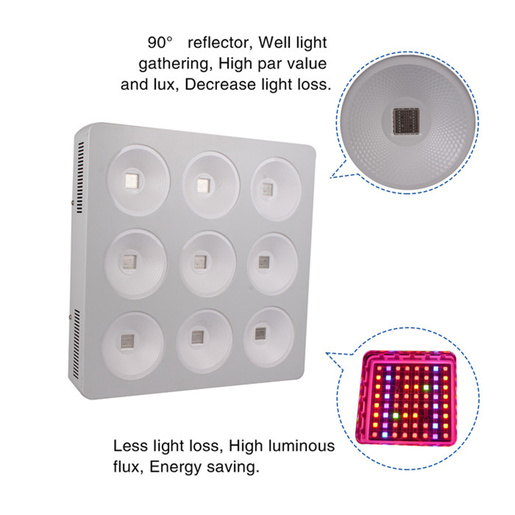 9 COB chip full spectrum 900w led grow light