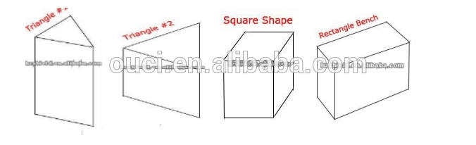 Triangle XPS polystyrene shower seat