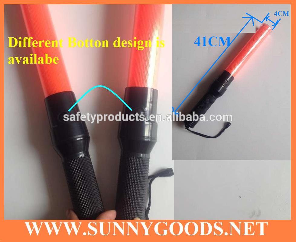 length 41cm with torch light road safety led baton torch