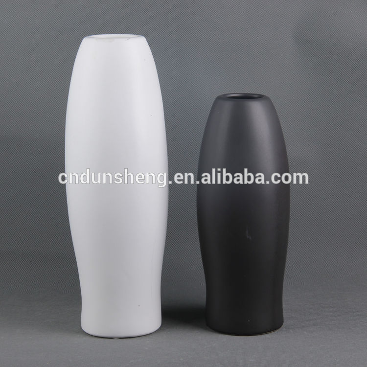 Wholesale 2-Pieces Set Footed Ceramic Abstract Face Vase , Small Home Accessories