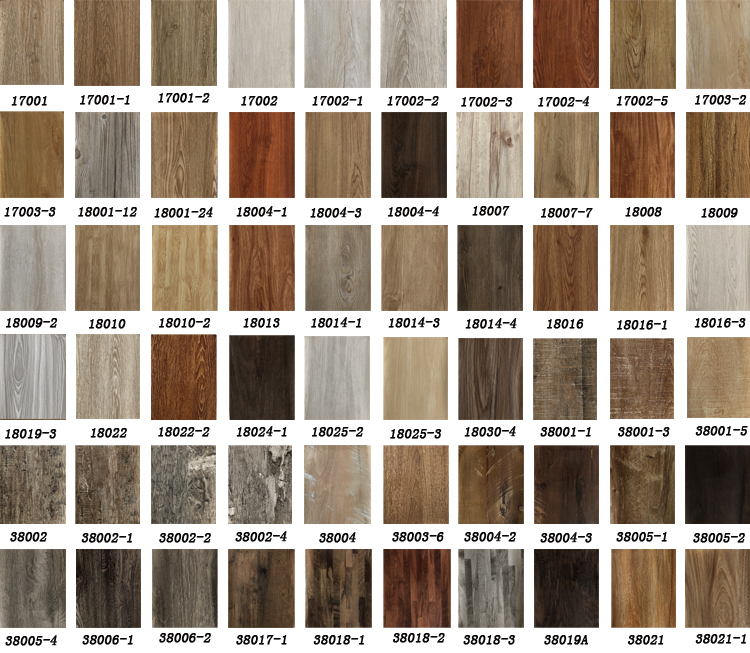 Commerical pvc flooring 2mm wood flooring dry back floor tile