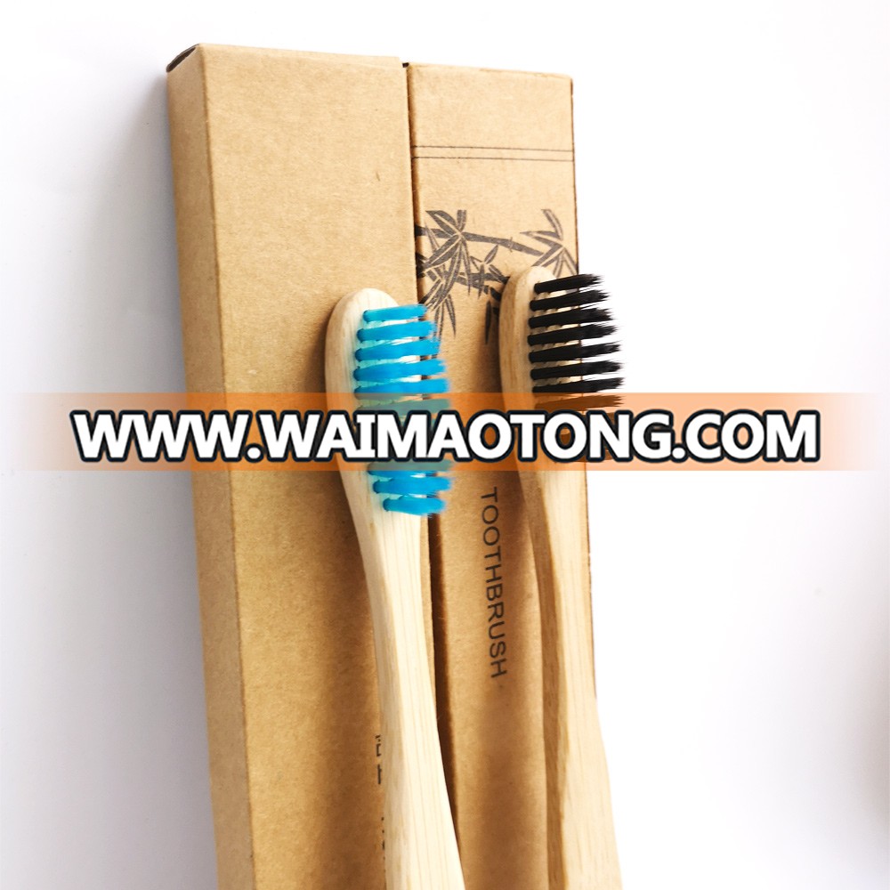 Wholesale Natural Bamboo Toothbrush Eco Friendly Bamboo Charcoal Toothbrush