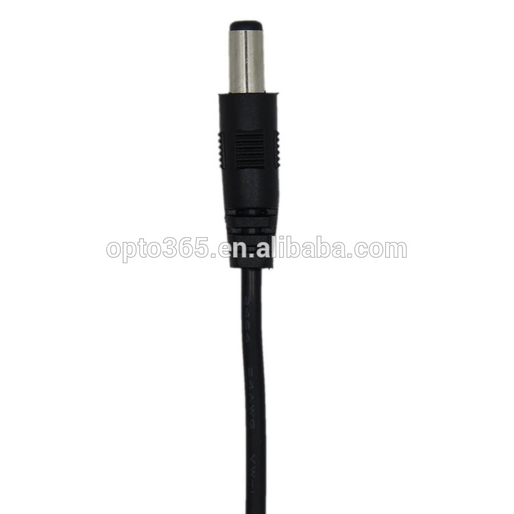 USB Type A to DC Power Cord 2.1x5.5mm Barrel Jack Plug Charging Cable Black