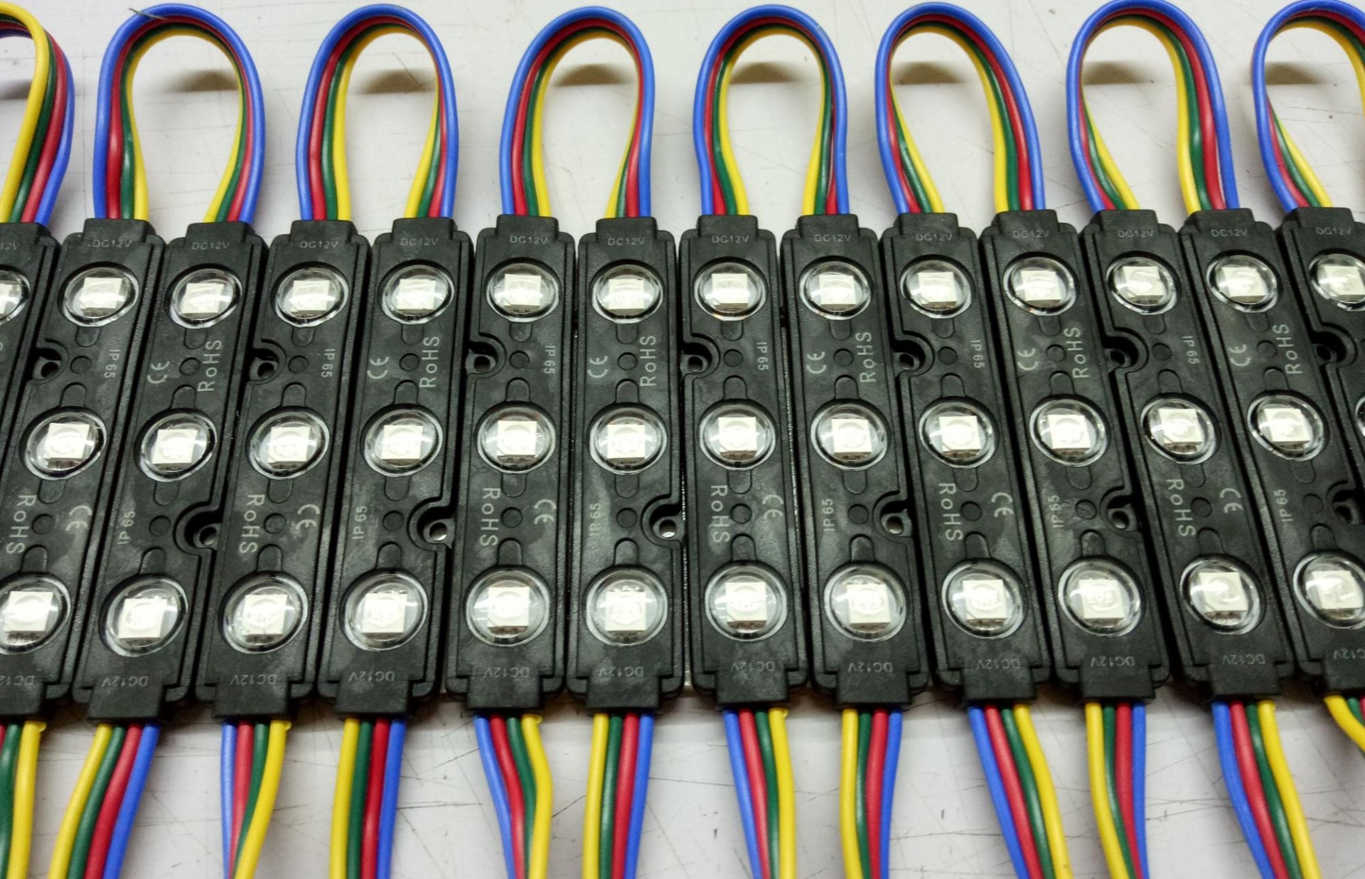 High Quality 5050 RGB LED Module  Injection  3 leds LED Module for Sign Banner