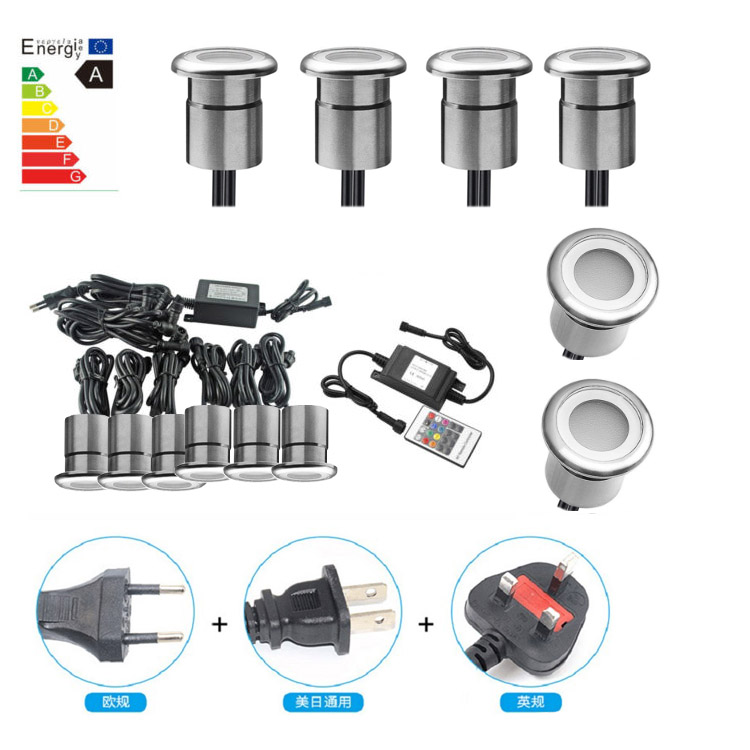 304 stainless steel 0.6W Outdoor Garden and Path Lights Recessed LED underground lights led deck light