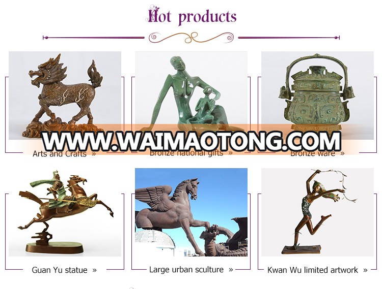 Steadily high bamboo shoots symbolic bronze sculpture decorations