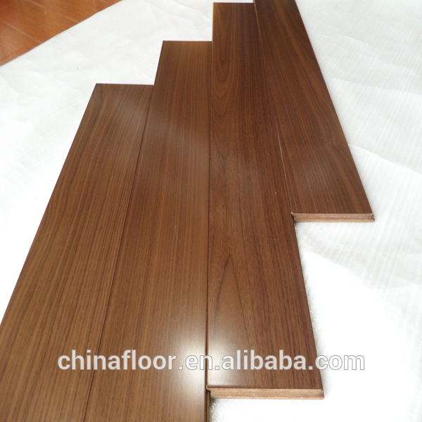 natural color glossy AB grade American walnut engineered wood flooring