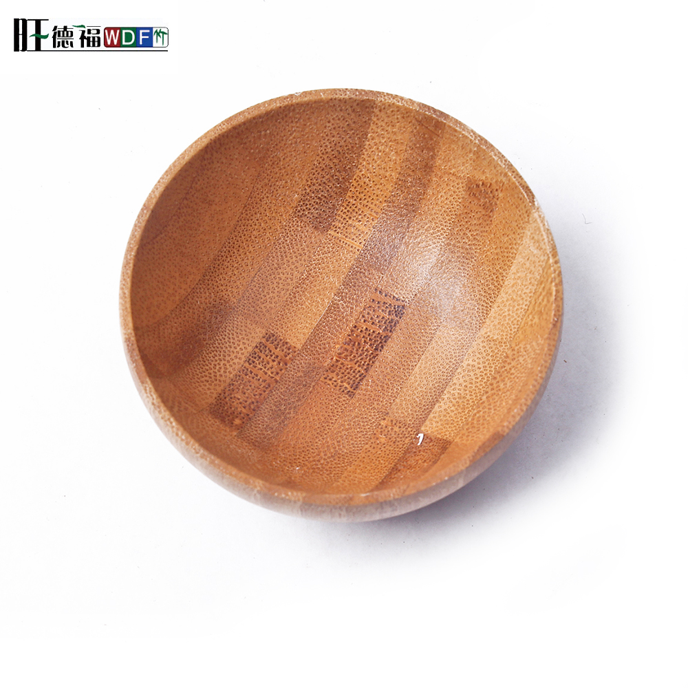 Eco friendly natural bamboo fiber round salad bowl