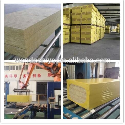 Rock wool board laminated alum foil cover