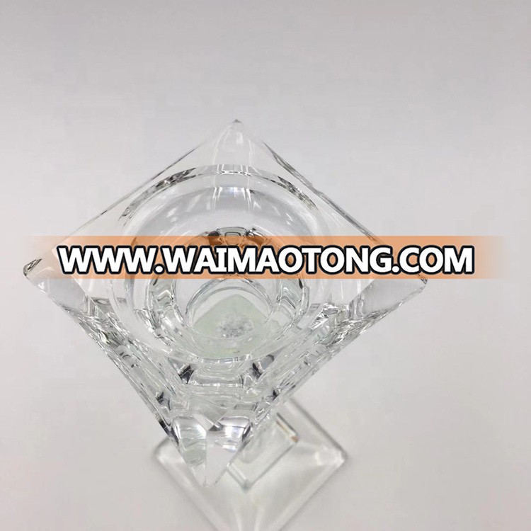 2018 new desgin hot candle holder crystal candlestick