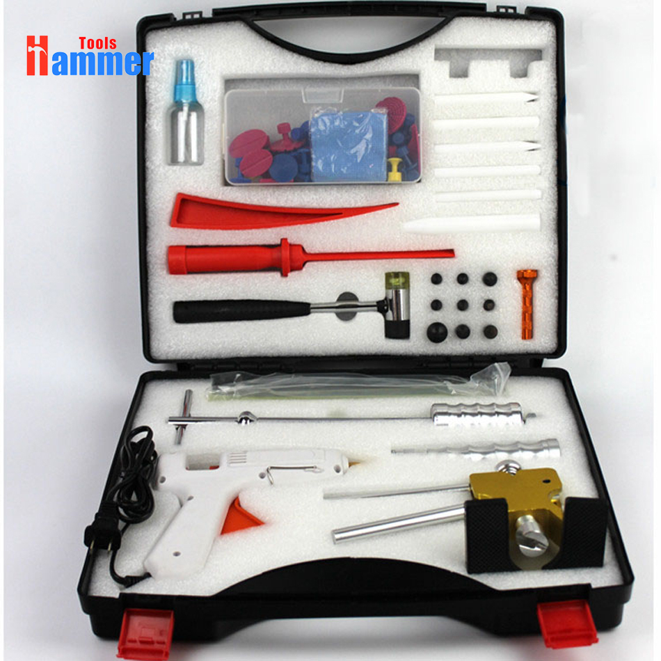 PDR king Paint-less Dent Repair Tool Removal Hail Slide Hammer+Puller Lifter Kit