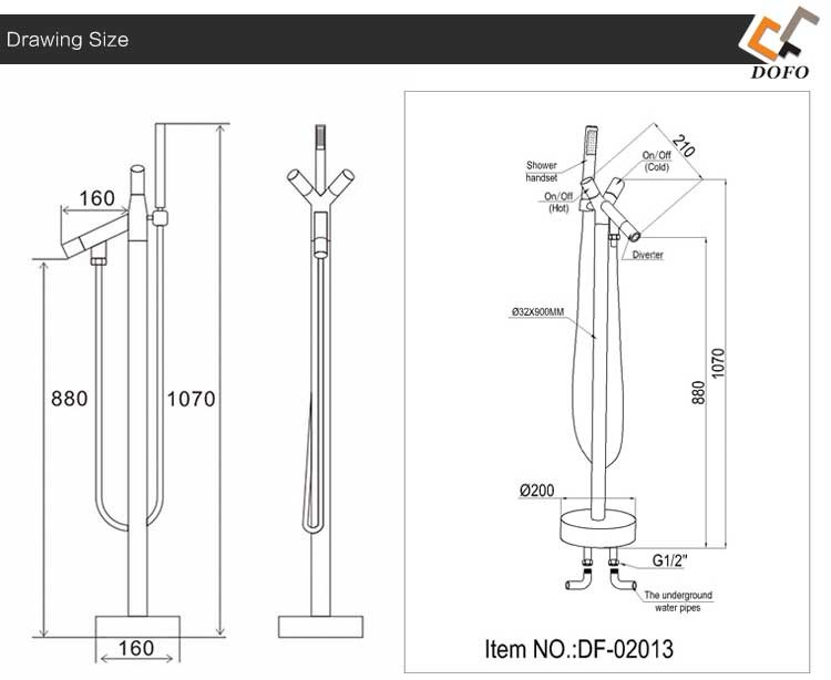 Latest design UPC cold hot water bathroom bathtub bath faucet