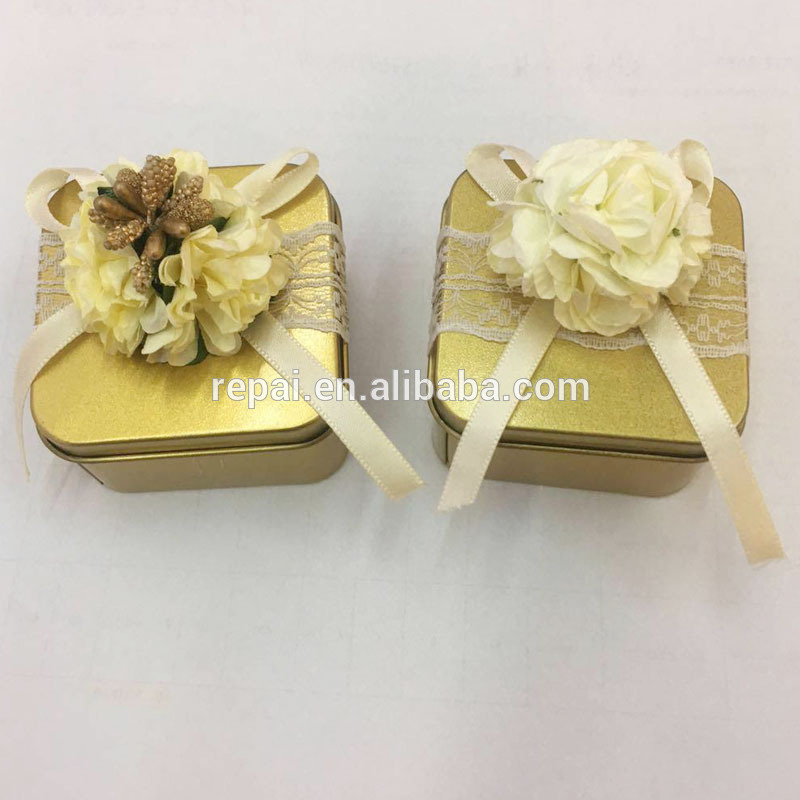 Wedding favor sugar box Tin Wedding favour favor box DIY box