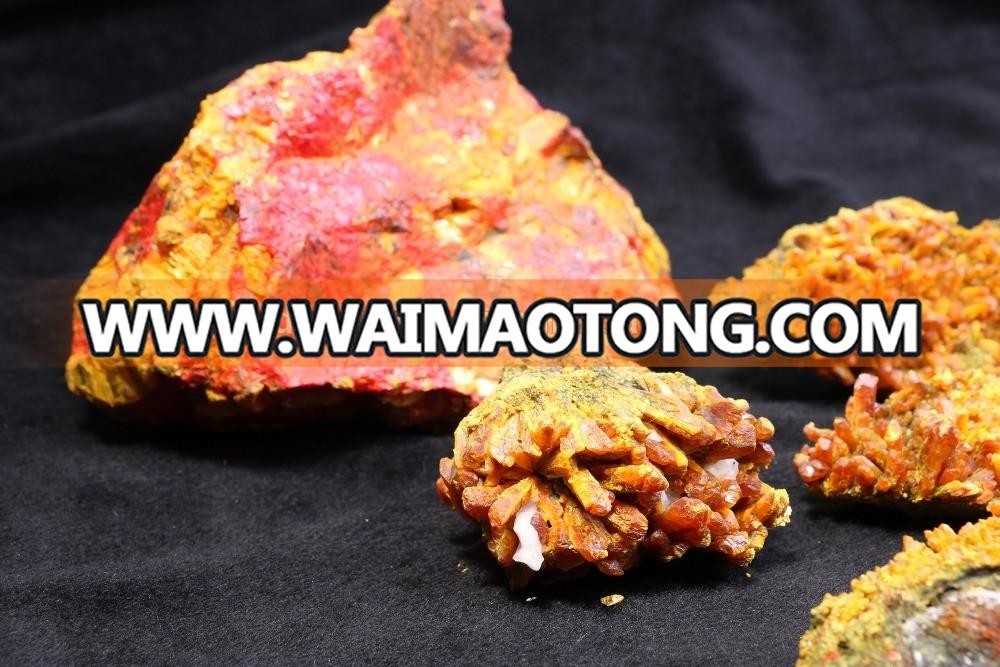 newest factory yellow mineral crystal stone for wholesale