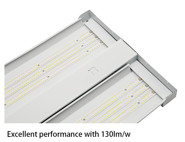 DLC listed 4ft 200W slim industrial warehouse led linear high bay light