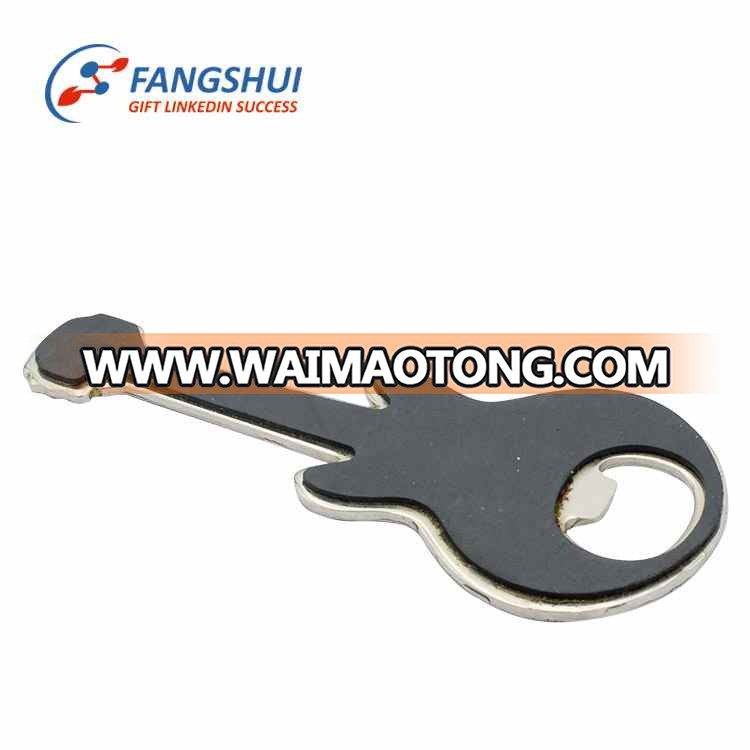 Wholesale Custom Die Struck guitar shape metal beer Bottle Opener