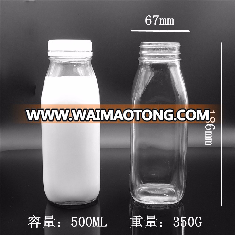 DAILY 1 liter glass milk bottle 1000ml