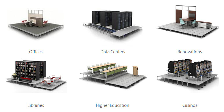 Anti-static raised floor system aluminum raised floor panel for data center