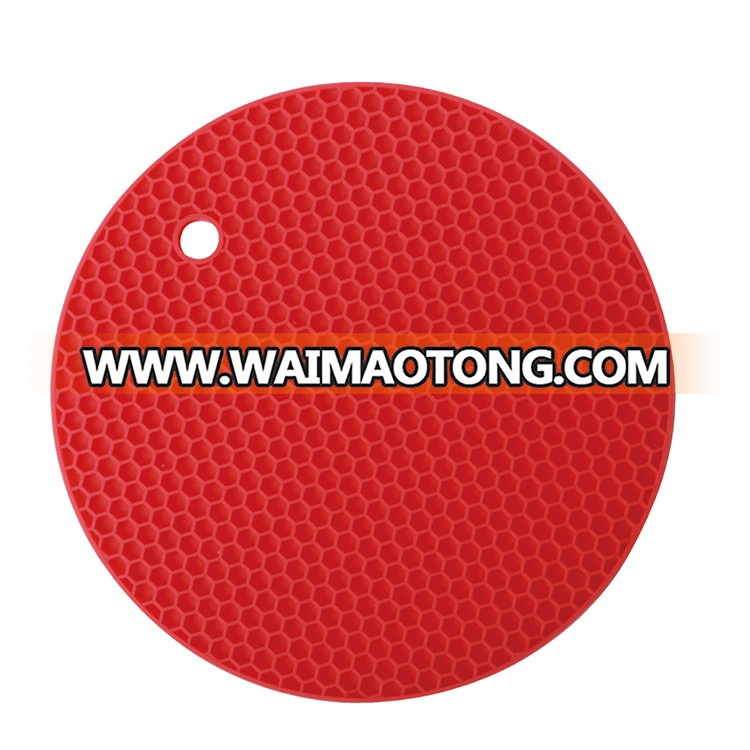 Low price customization Non Slip Durable Heat Resistant silicone Pot holder trivet mat