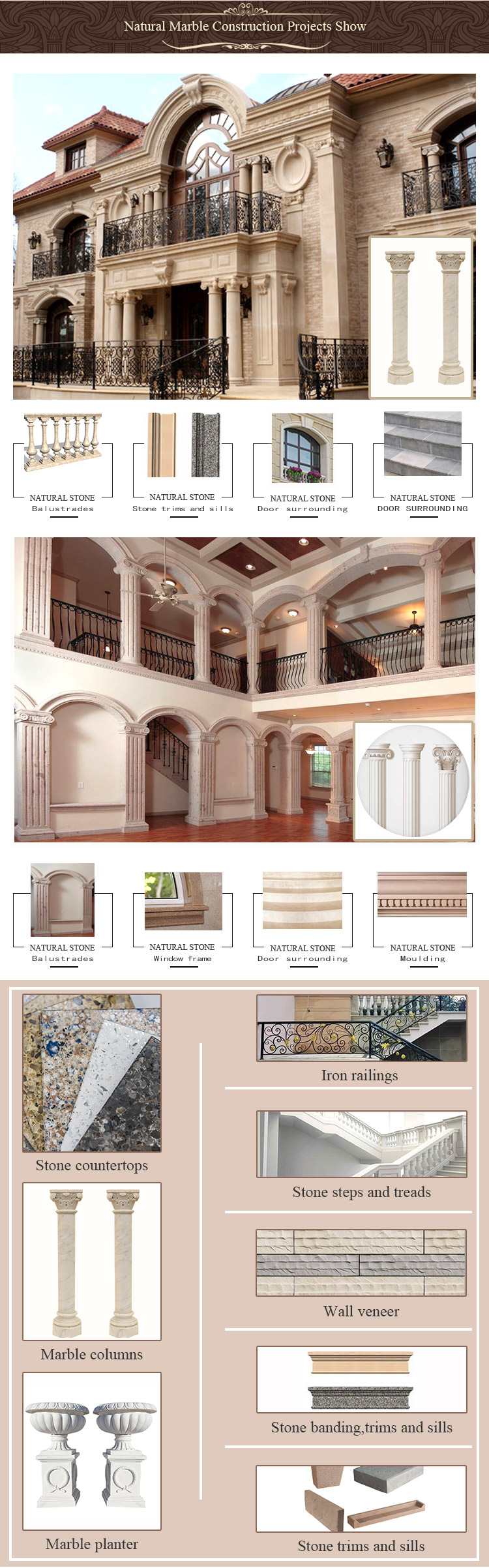 Wholesale High Quality Home Decoration Columns