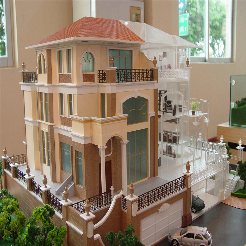 Super villa house model making, Miniature building model for real estate