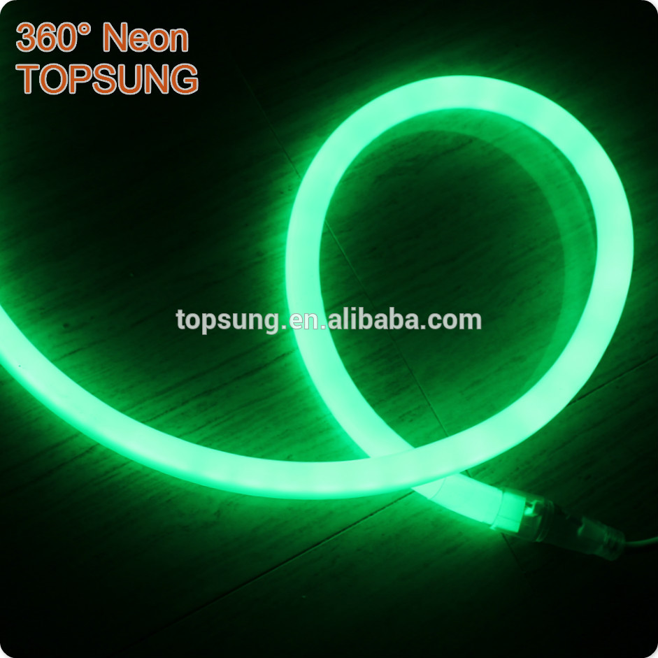 240v AC 360 degree yellow flexible led tube Topsung Lighting