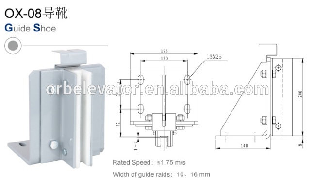 Mitsubishi Elevator guide shoe