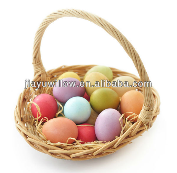 Small round willow easter egg Basket wholesale