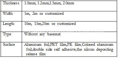 PET Film Surface self adhesive bitumen waterproofing felt