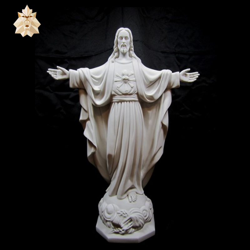 White Marble Jesus Christ Sculpture Carving NTBA-004