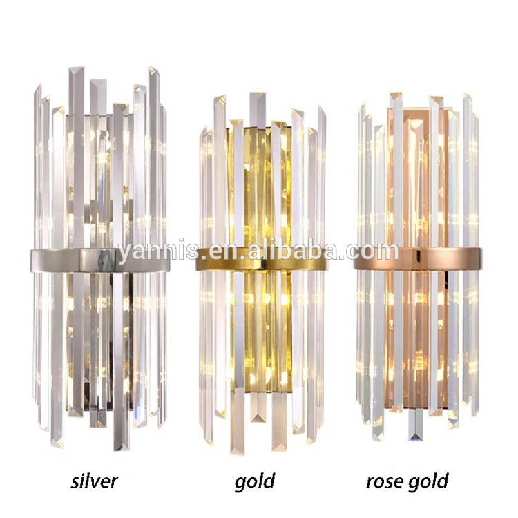 Brass Color Hotel Wall Mounted Bedside Lamp light Modern for Home Hotel Decor