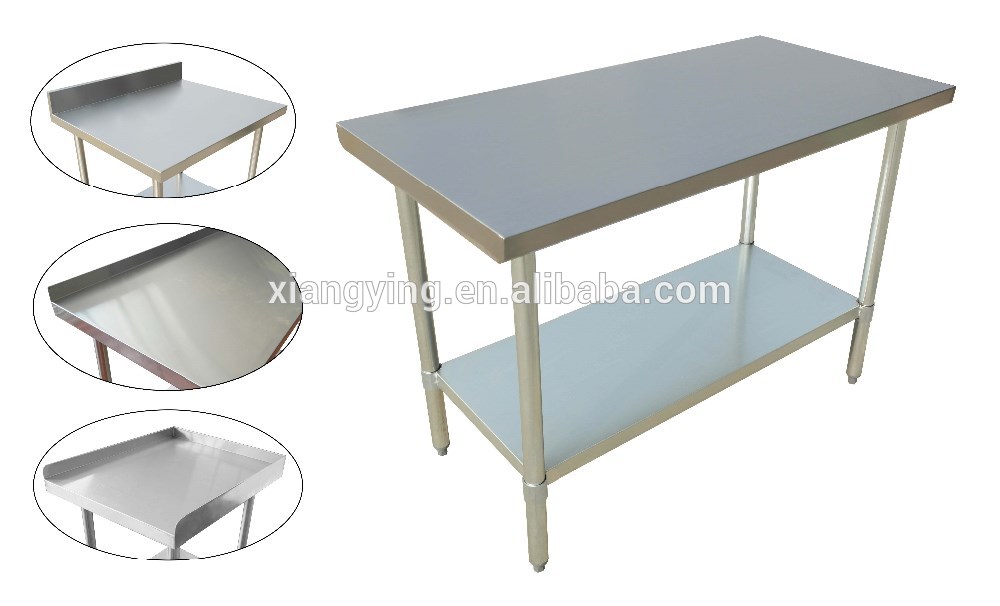 NSF approval detachable prep stainless steel work table for commercial kitchen or restaurant