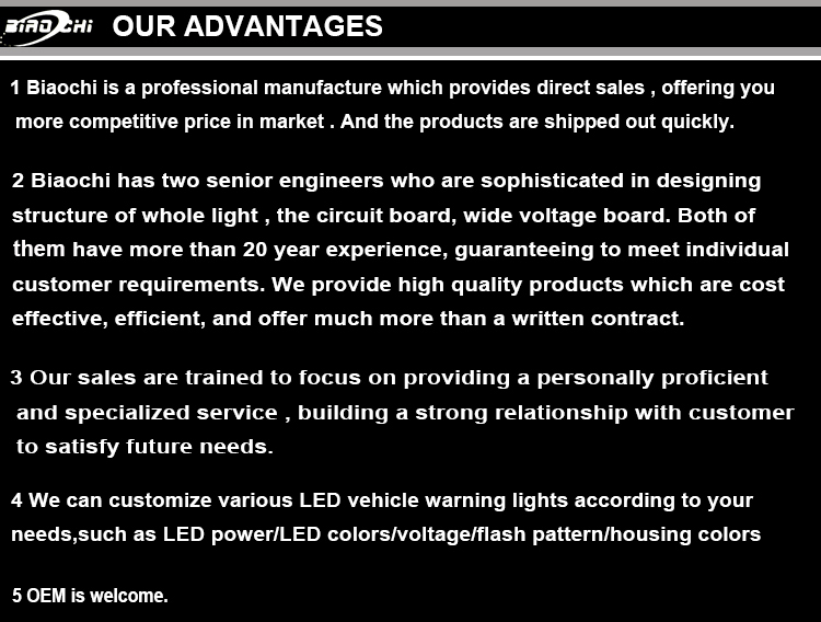 factory price hotsales car accessories waterproof warning LED light bar