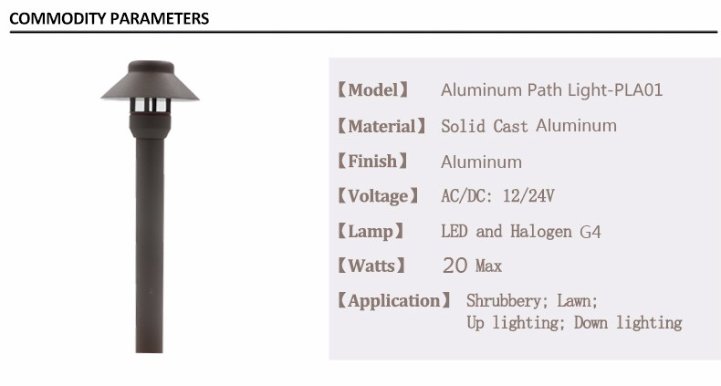 cheap aluminum led landscap yard light PLA01