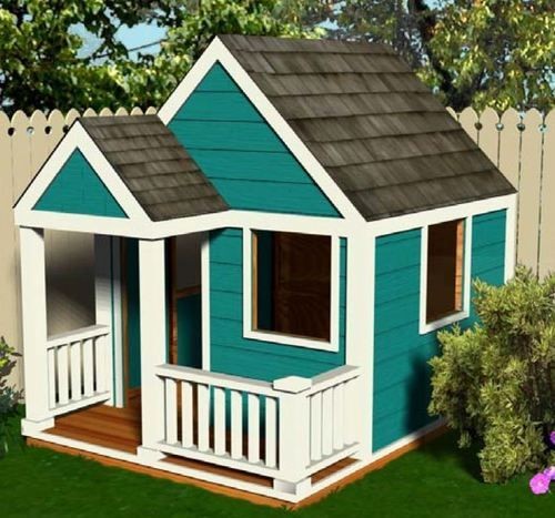 kids outdoor prefab wooden playhouse easy build playhouse