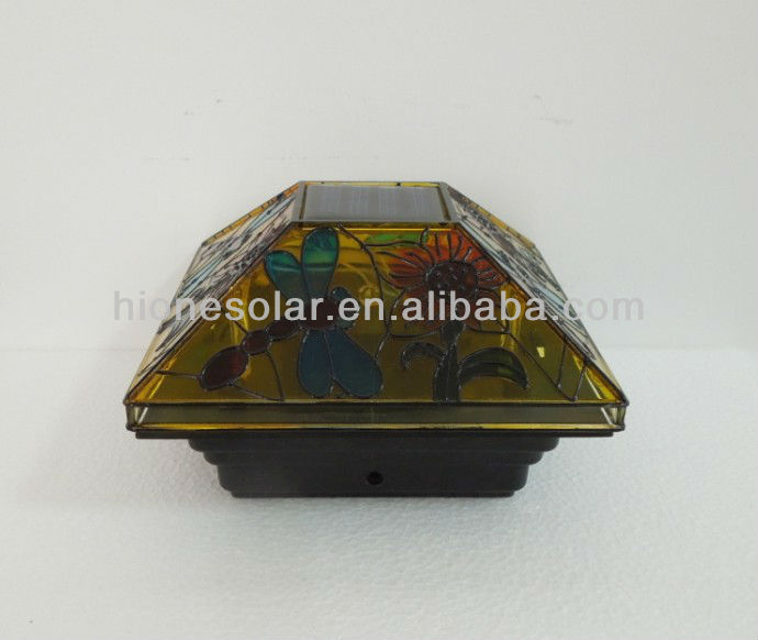 Solar Fence Post Cap Light LED