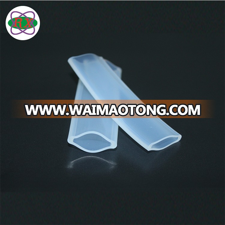 High quality rectangular thin wall silicone tube with custom size and color