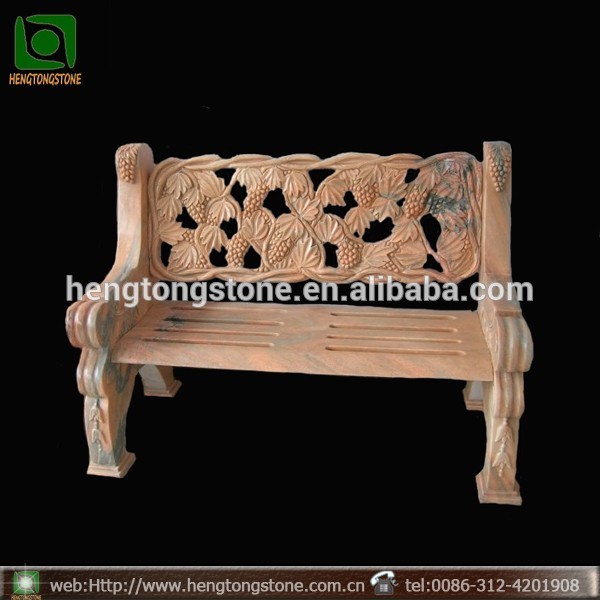 Polished Natural Marble Carving Benches