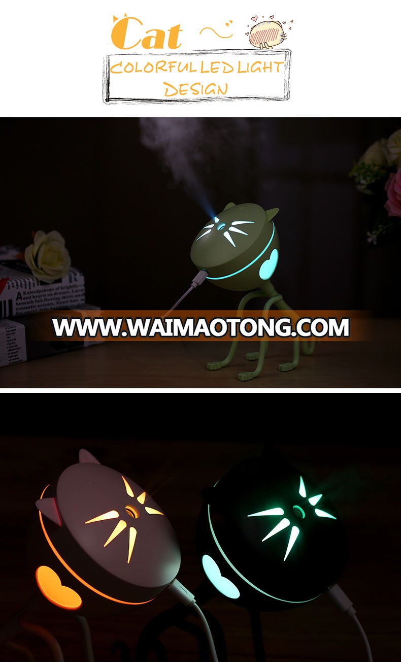 2018 New arrival hot sale lovely cat car aroma air humidifier